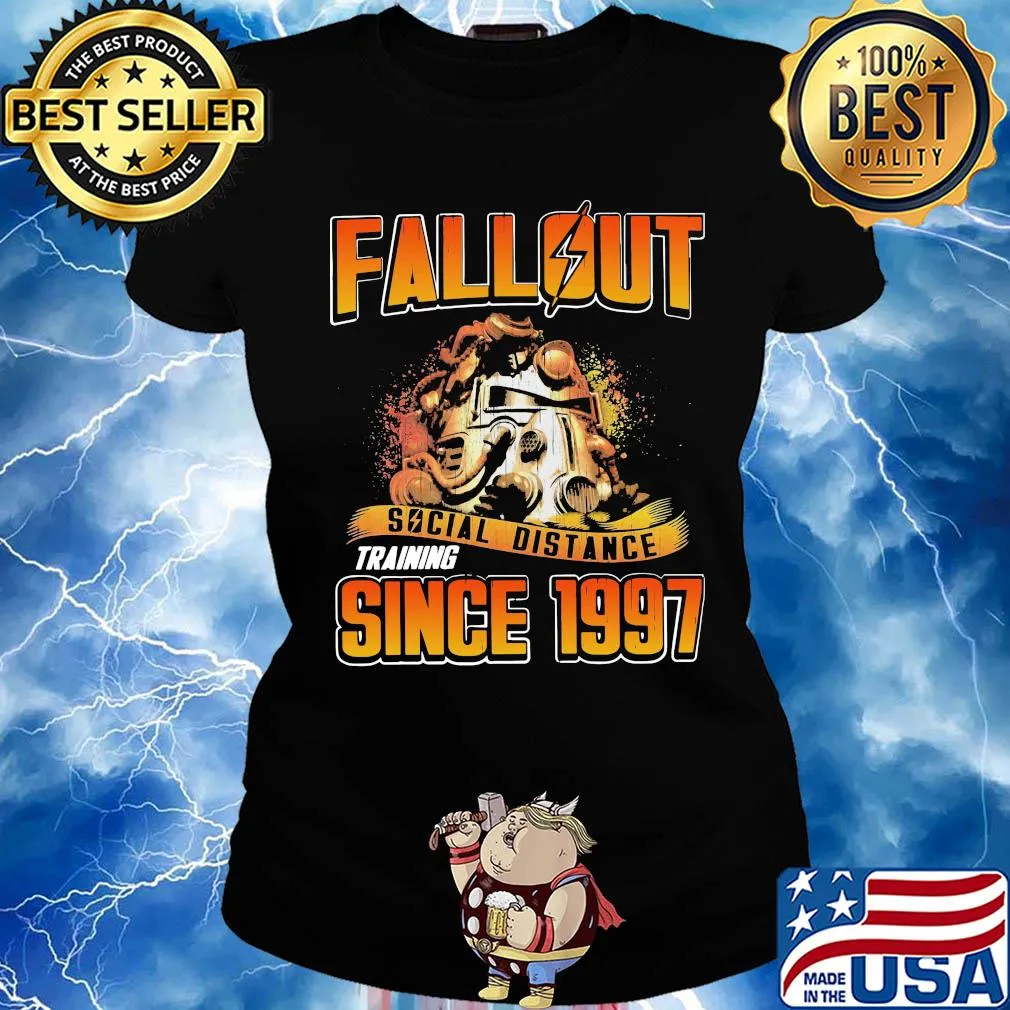 Official Fallout social distance training since 1997 s Ladies tee