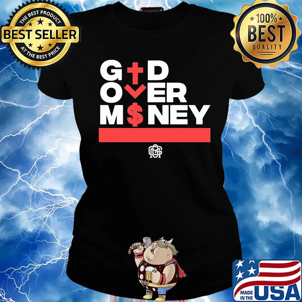 Official God over money s Ladies tee