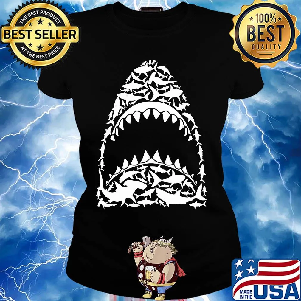 Official shark silhouette s Ladies tee