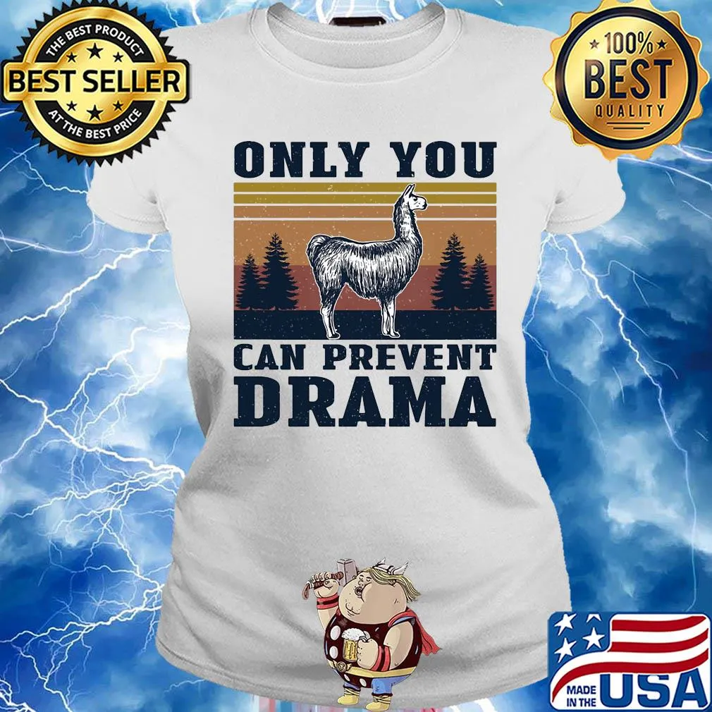 Only you can prevent drama vintage s Ladies tee