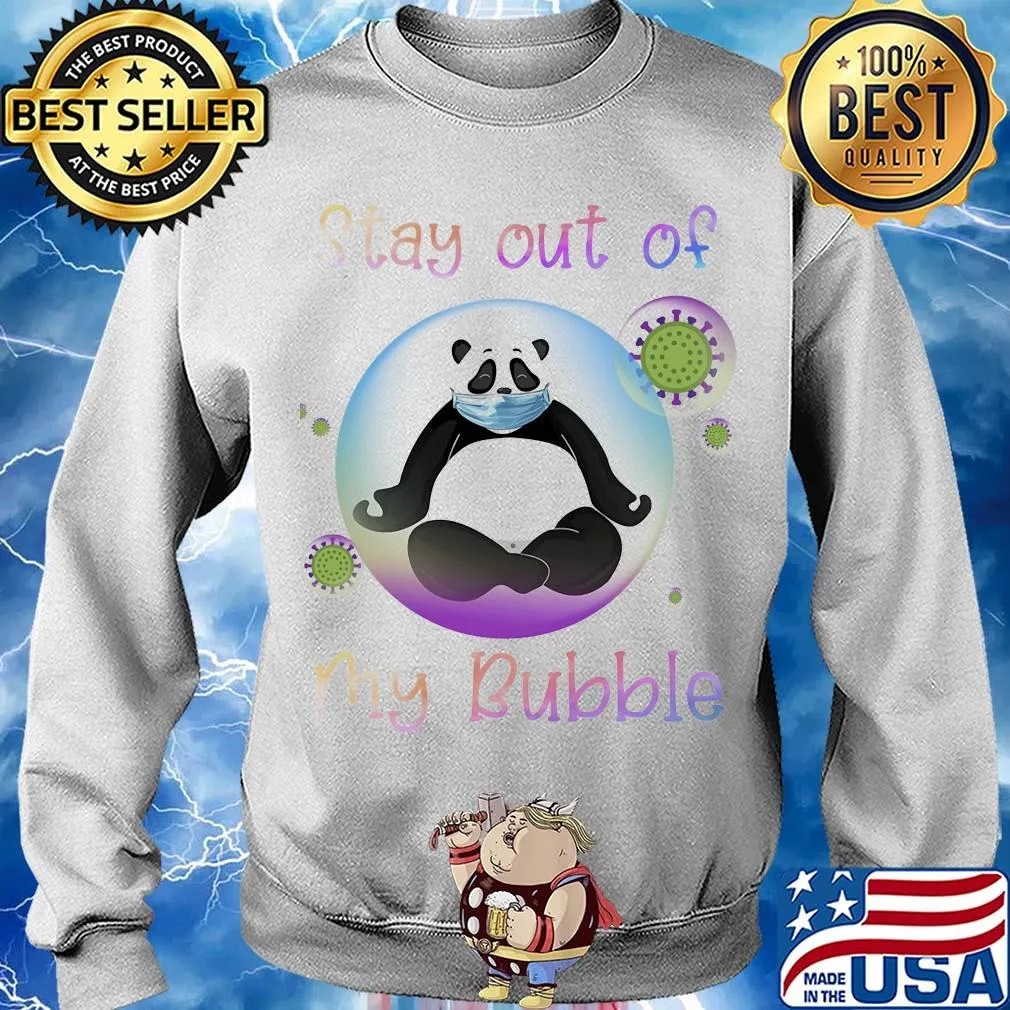Panda stay out my bubble coronavirus mask s Sweater