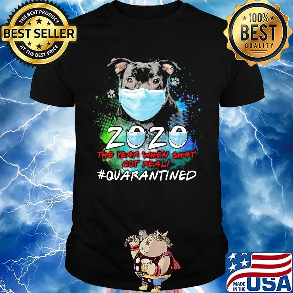 Pitbull 2020 the year when got real #quarantined shirt