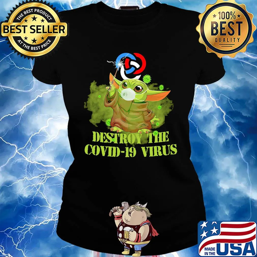 Primerica baby yoda destroy the covid-19 virus s Ladies tee