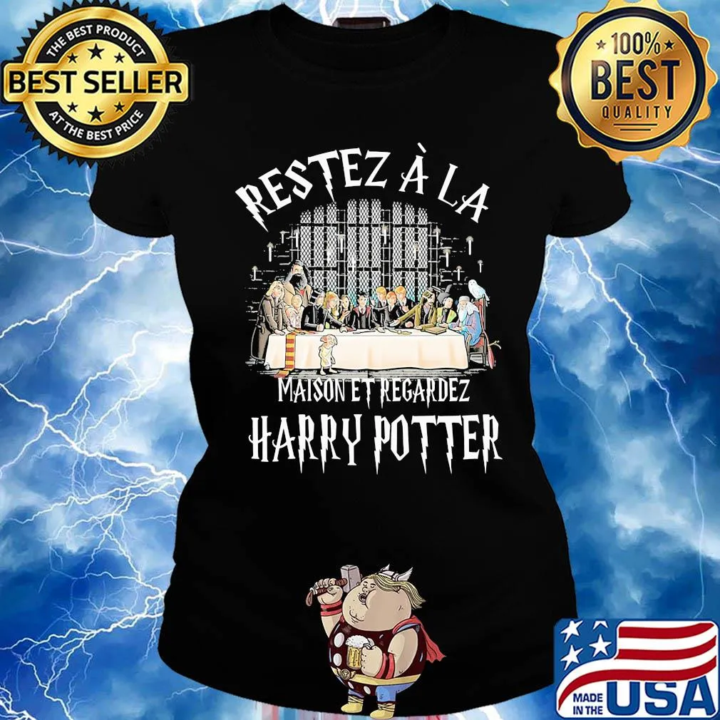 Restez a la maison et regardez harry potter s Ladies tee