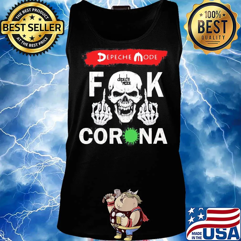 Skull depeche mode fuck coronavirus 2020 s Tank top