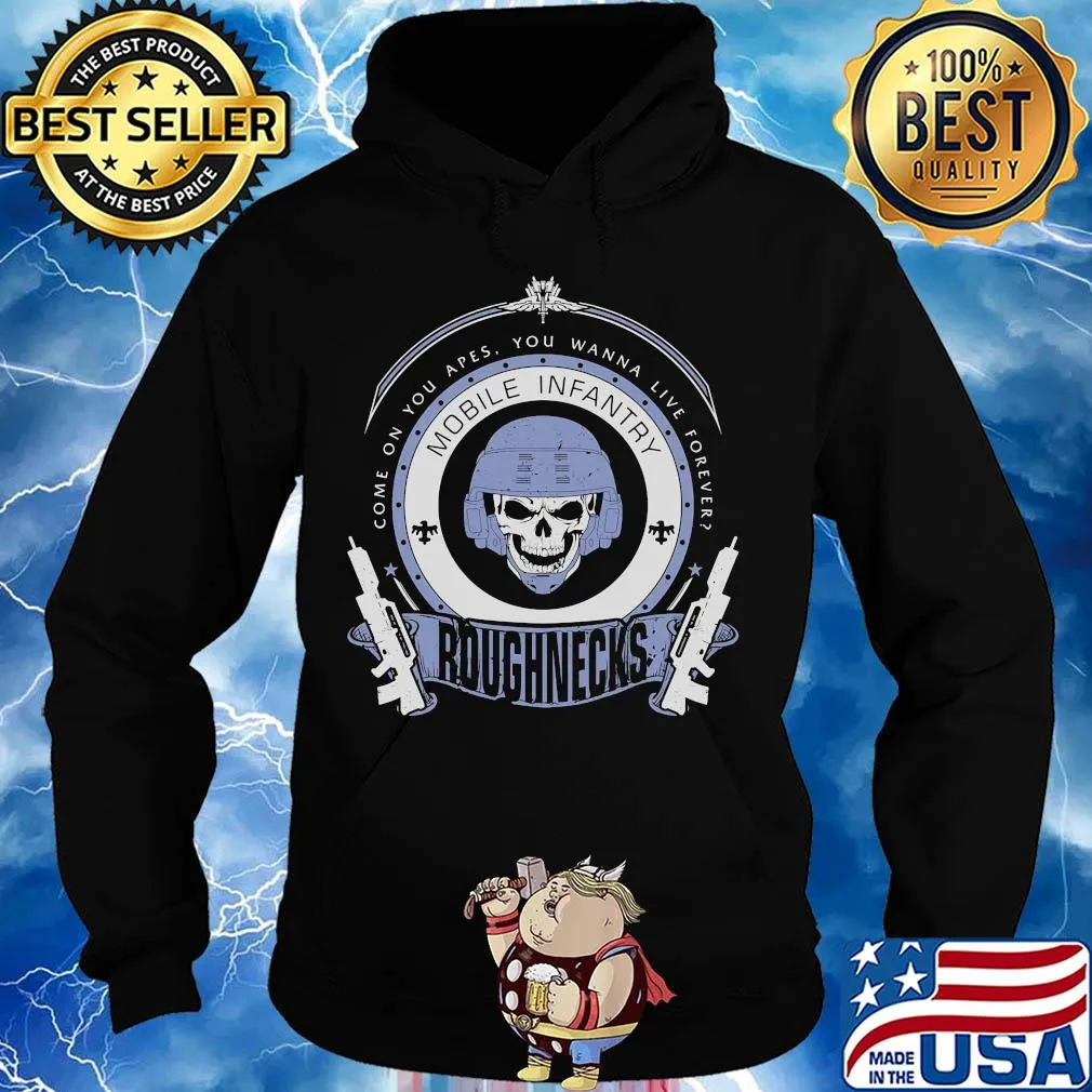 Skull veteran come on you apes you wanna live forever roughnecks s Hoodie