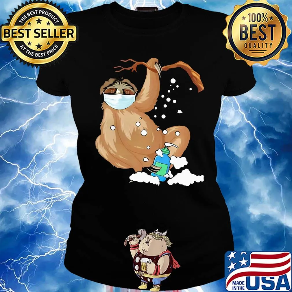 Sloth washing hands covid-19 s Ladies tee