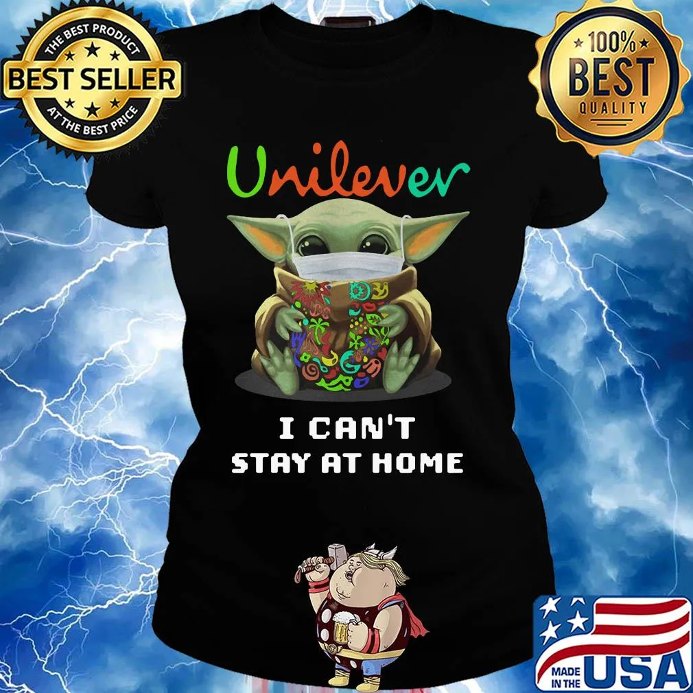 Star wars baby yoda mask hug unilever i can’t stay at home covid-19 s Ladies tee