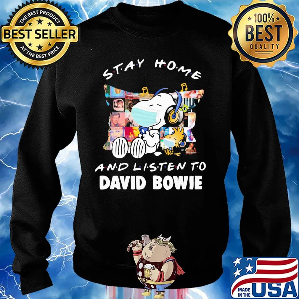 Stay home and listen to David Bowie Snoopy and Stock s Sweater