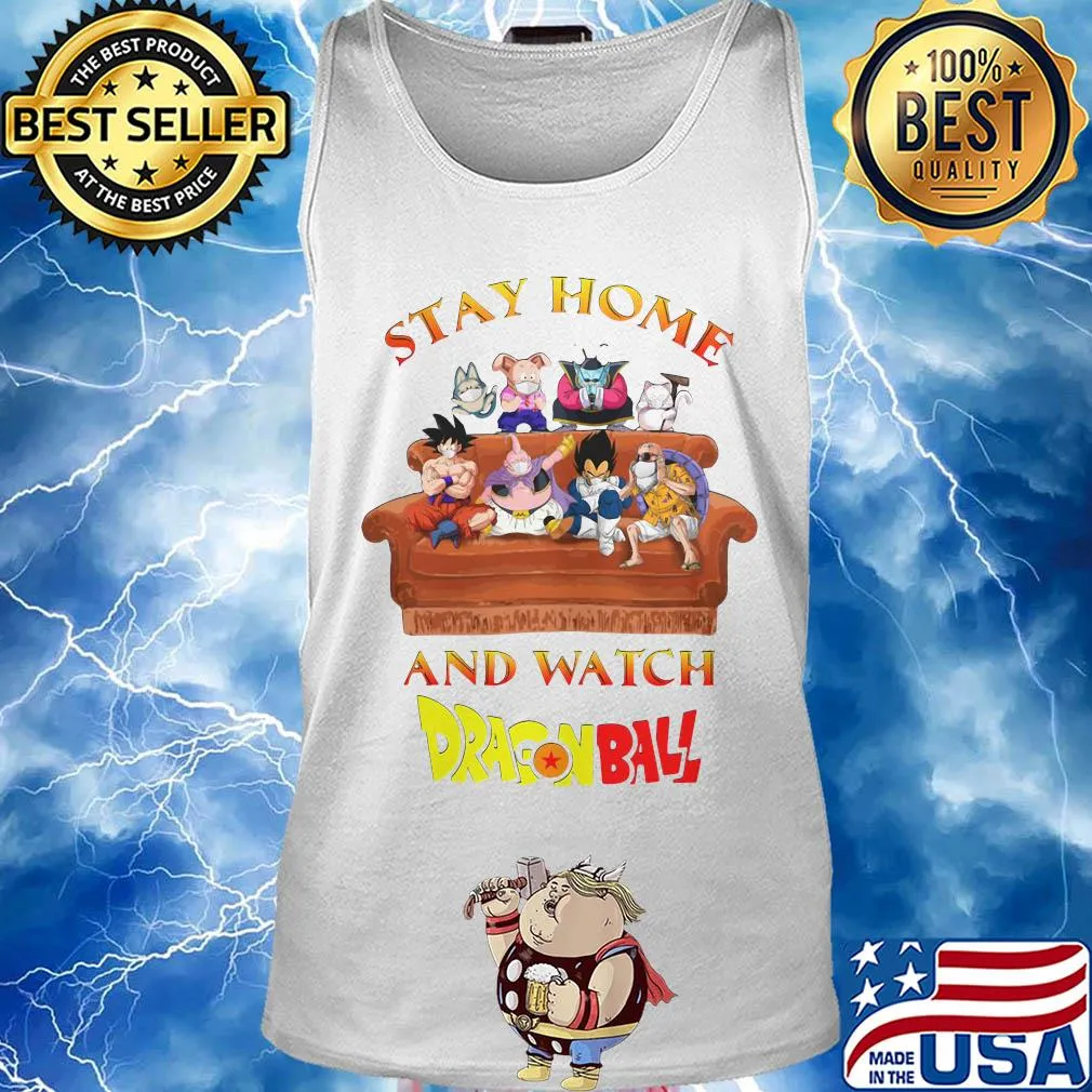 Stay home and watch dragon ball masks s Tank top