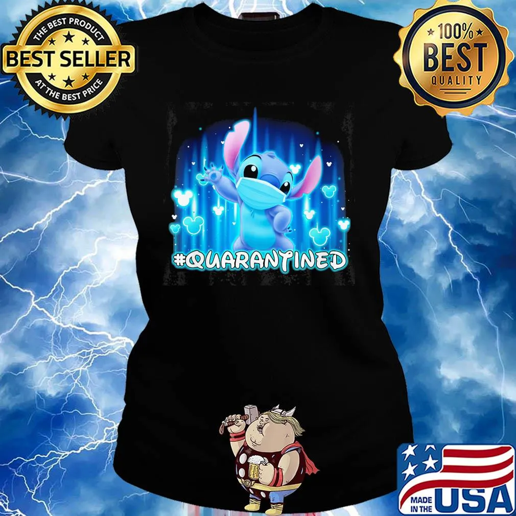 Stitch mask quarantined Disney s Ladies tee