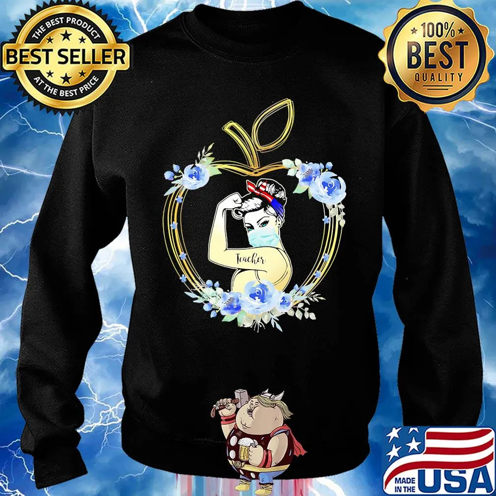 Strong woman tattoos teacher apple flowers s Sweater