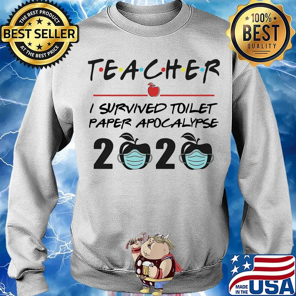 Teacher i survived toilet paper apocalypse 2020 apple covid-19 s Sweater