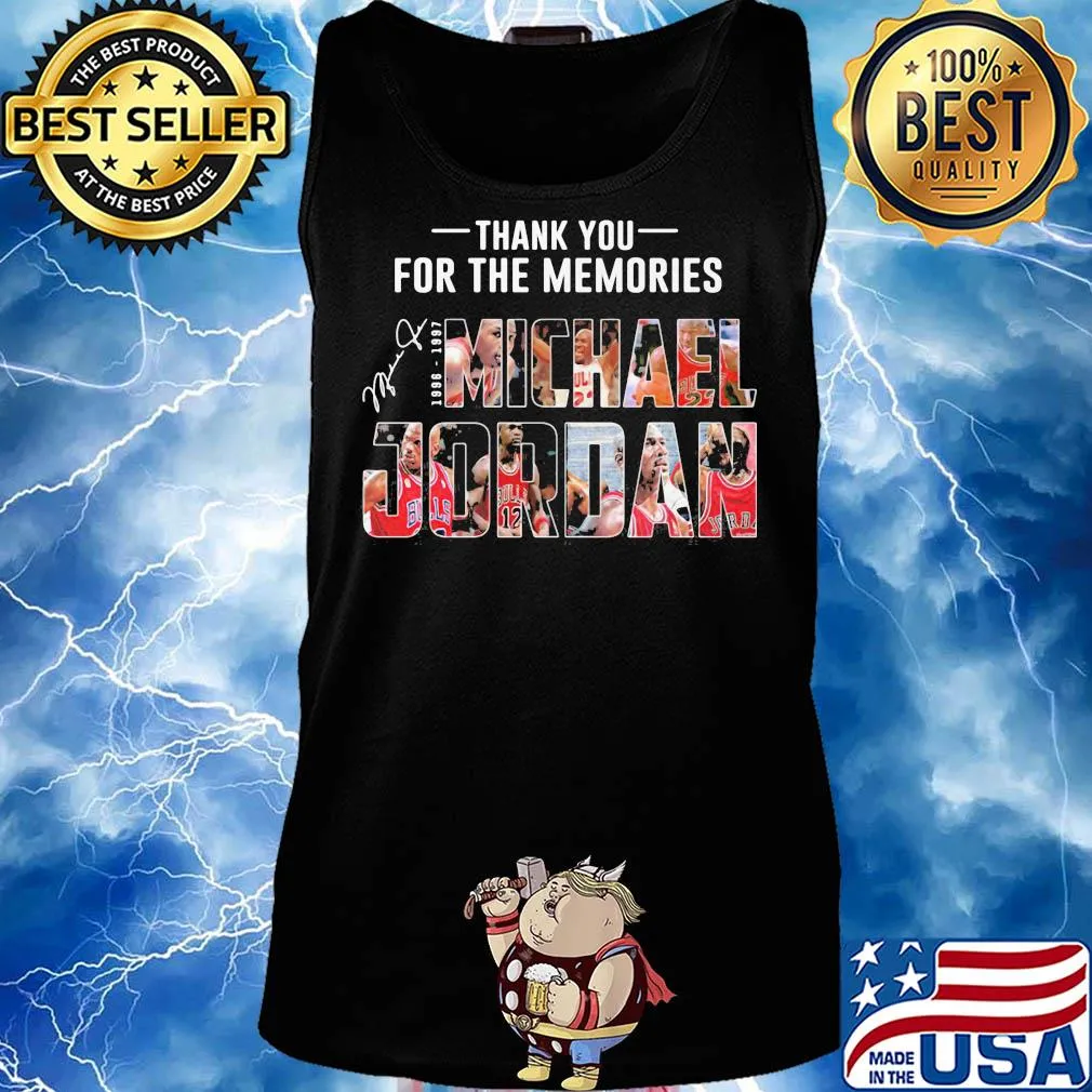 Thank you for the memories 1996 1997 michael jordan signature s Tank top