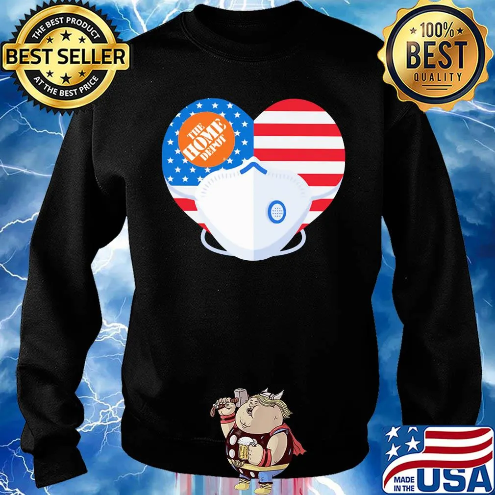 The home depot American flag veteran flag mask s Sweater