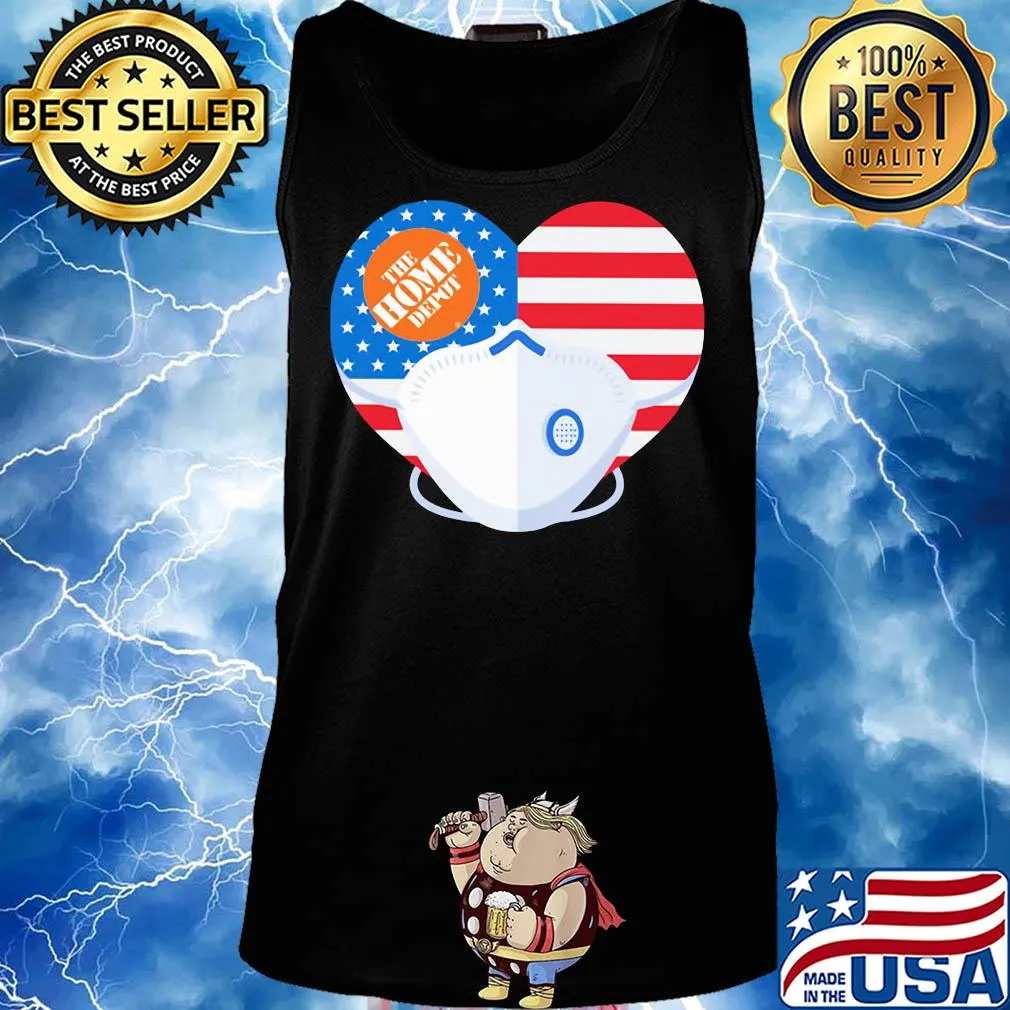 The home depot American flag veteran flag mask s Tank top