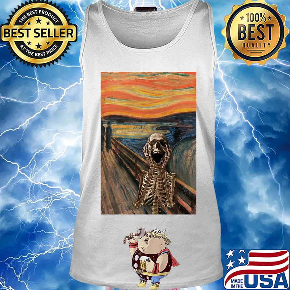 The Scream Skeleton Vertical Poster Shirt Tank top