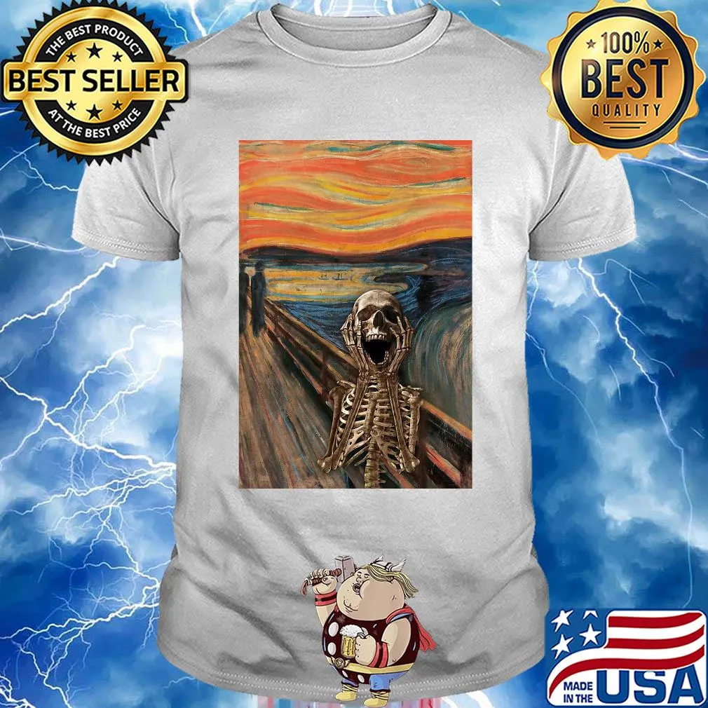 The Scream Skeleton Vertical Poster Shirt