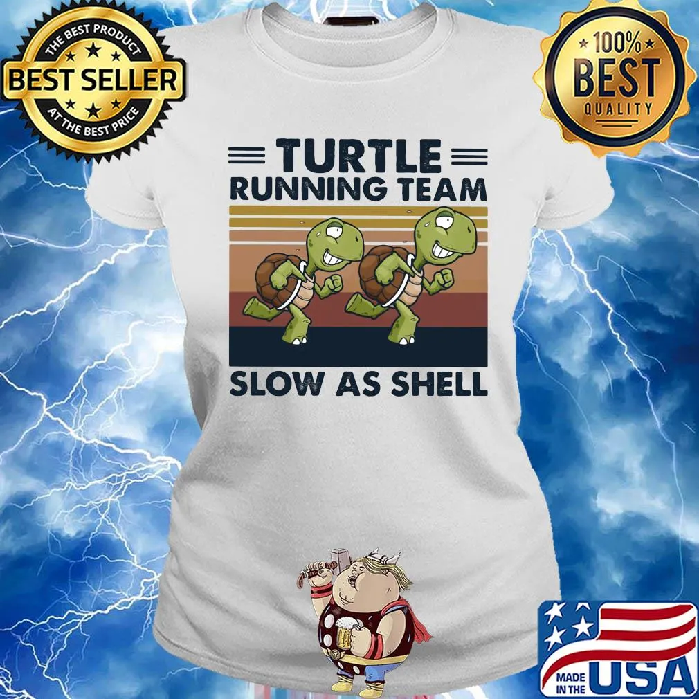 Turtle running team slow as shell vintage s Ladies tee