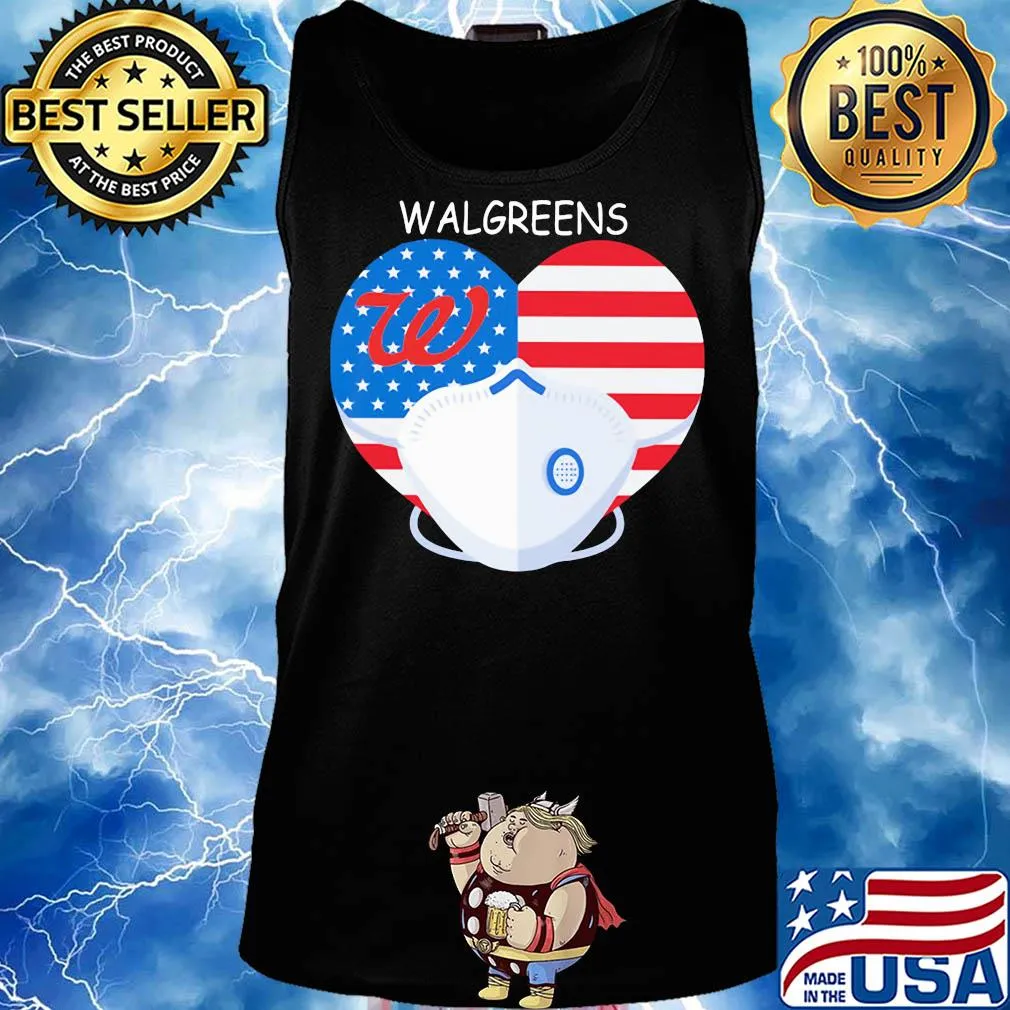Walgreens American flag veteran flag mask s Tank top