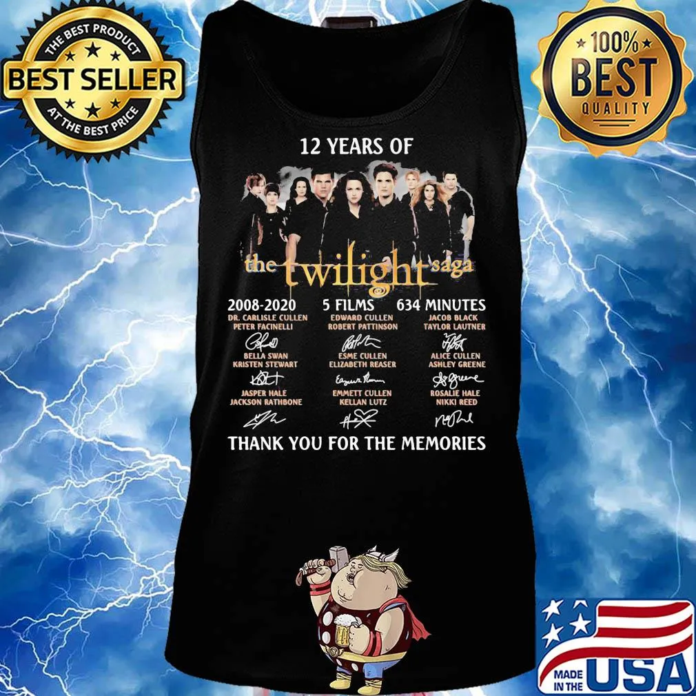 12 years of the twilight saga 2008 2020 5 films 634 minutes thank you for the memories signatures s Tank top