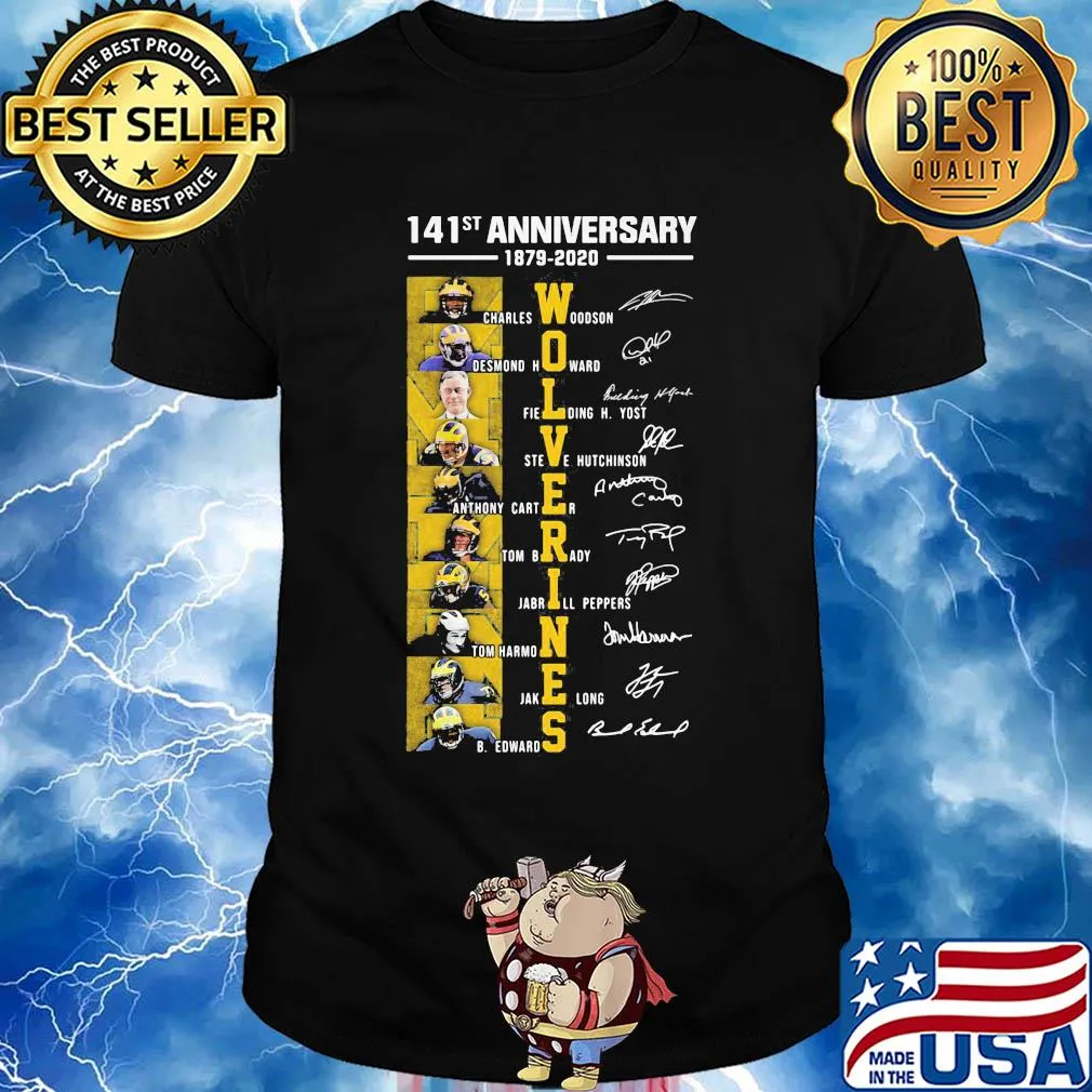 141st anniversary 1879 2020 michigan wolverines football team shirt