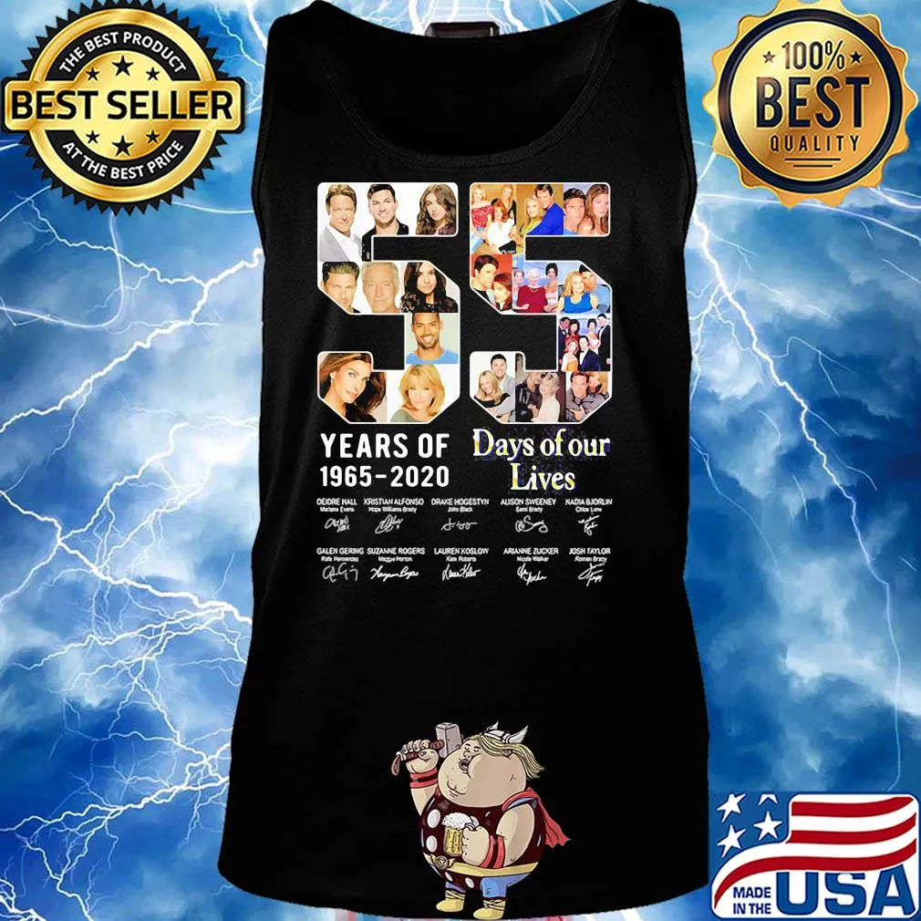 55 years of 1965 2020 days of our lives characters signatures s Tank top