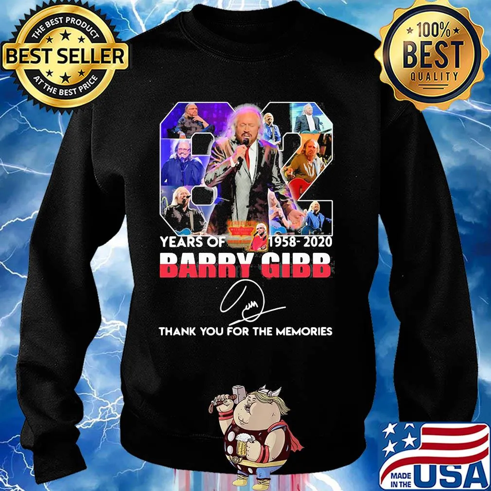 82 years of 1958 2020 barry gibb thank you for the memories signature s Sweater