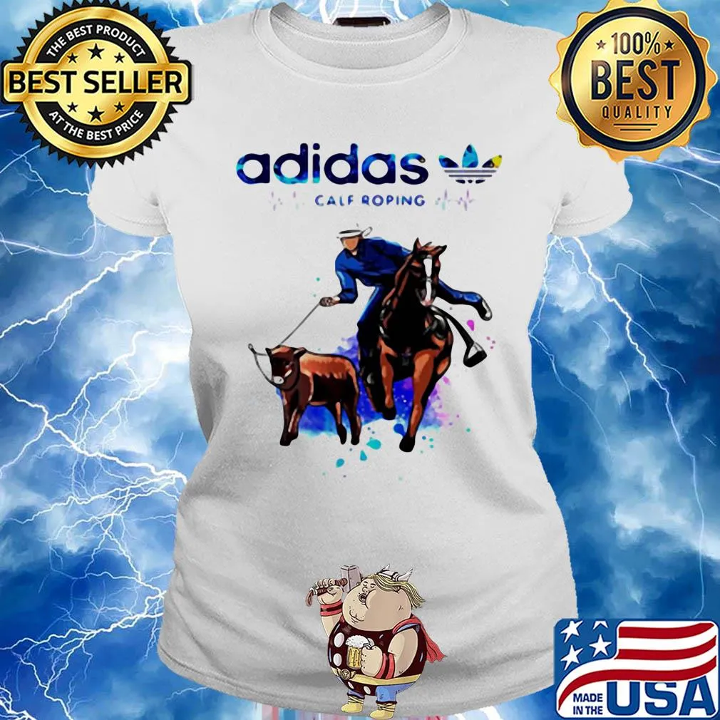 Adidas calf roping ride horse heartbeat s Ladies tee