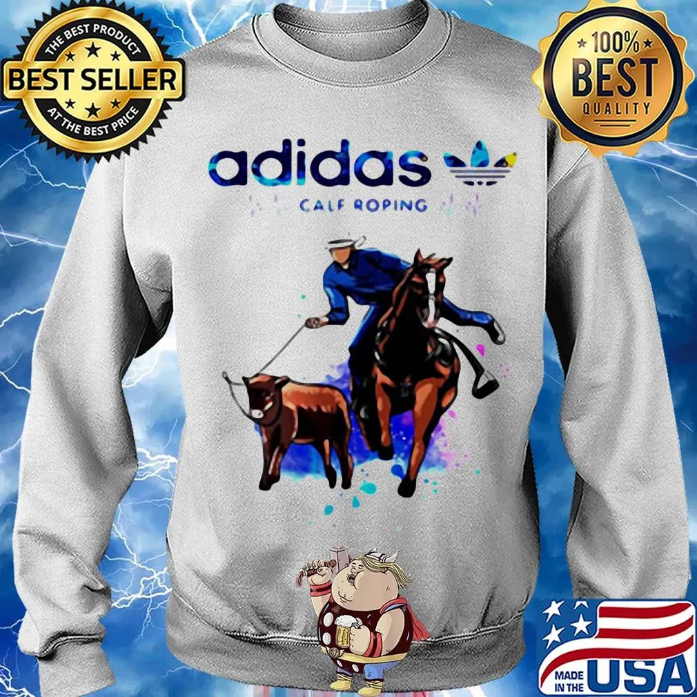 Adidas calf roping ride horse heartbeat s Sweater