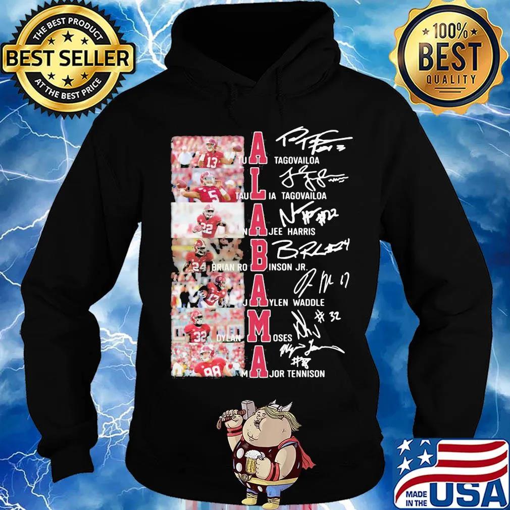 Alabama crimson tide football team players signatures s Hoodie