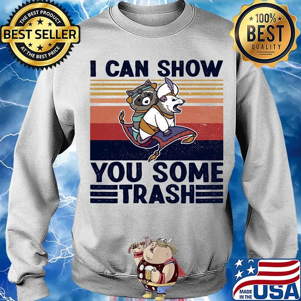 Aladdin raccoon opossum I can show you some trash vintage s Sweater