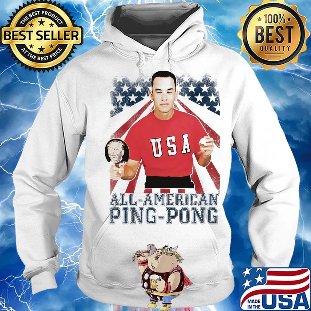 All American ping pong American flag veteran Independence Day s Hoodie