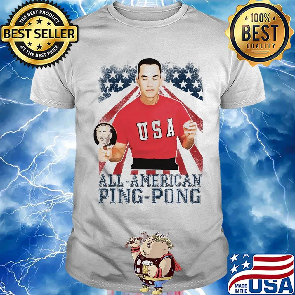 All American ping pong American flag veteran Independence Day shirt