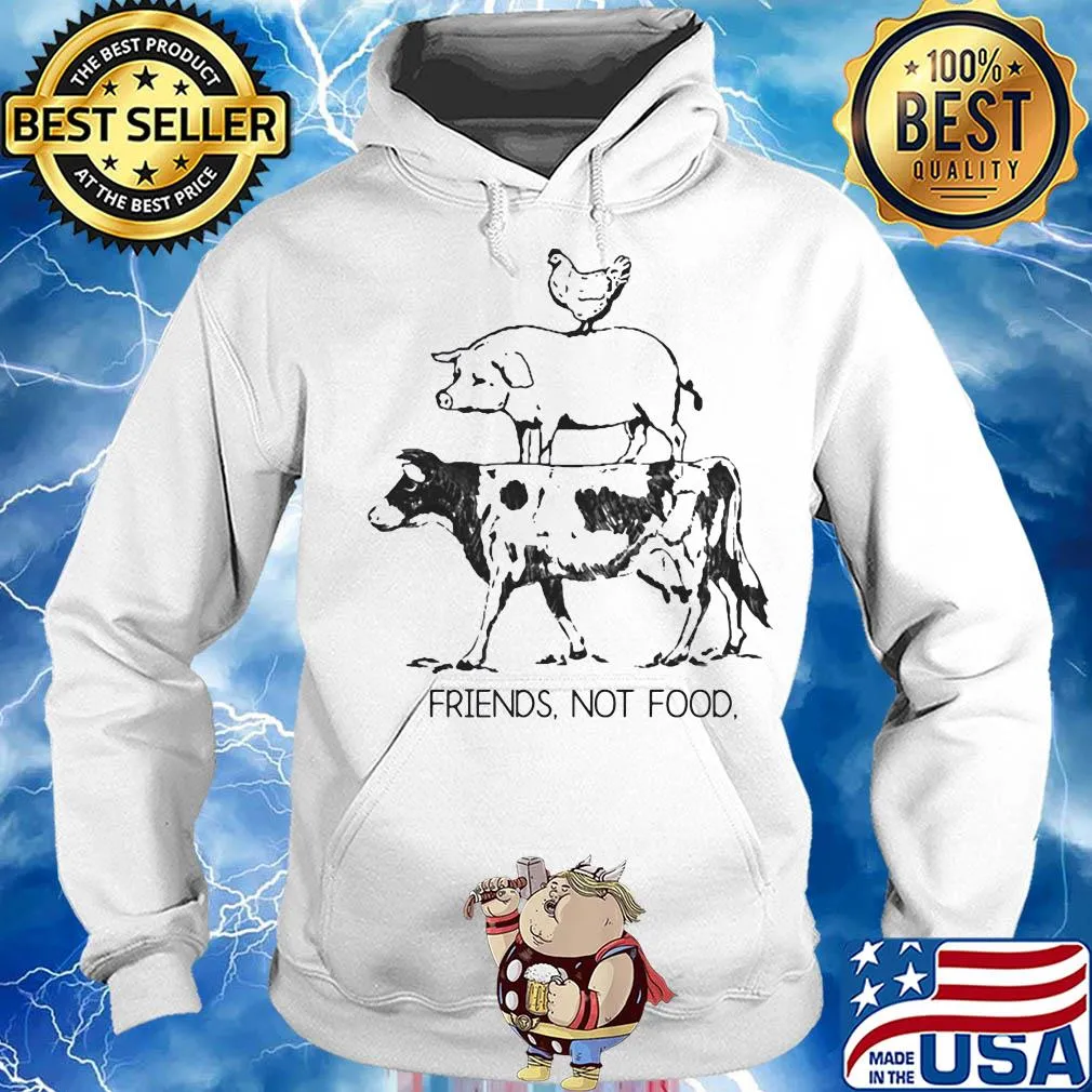 Animal chicken pig and cow friends not food s Hoodie