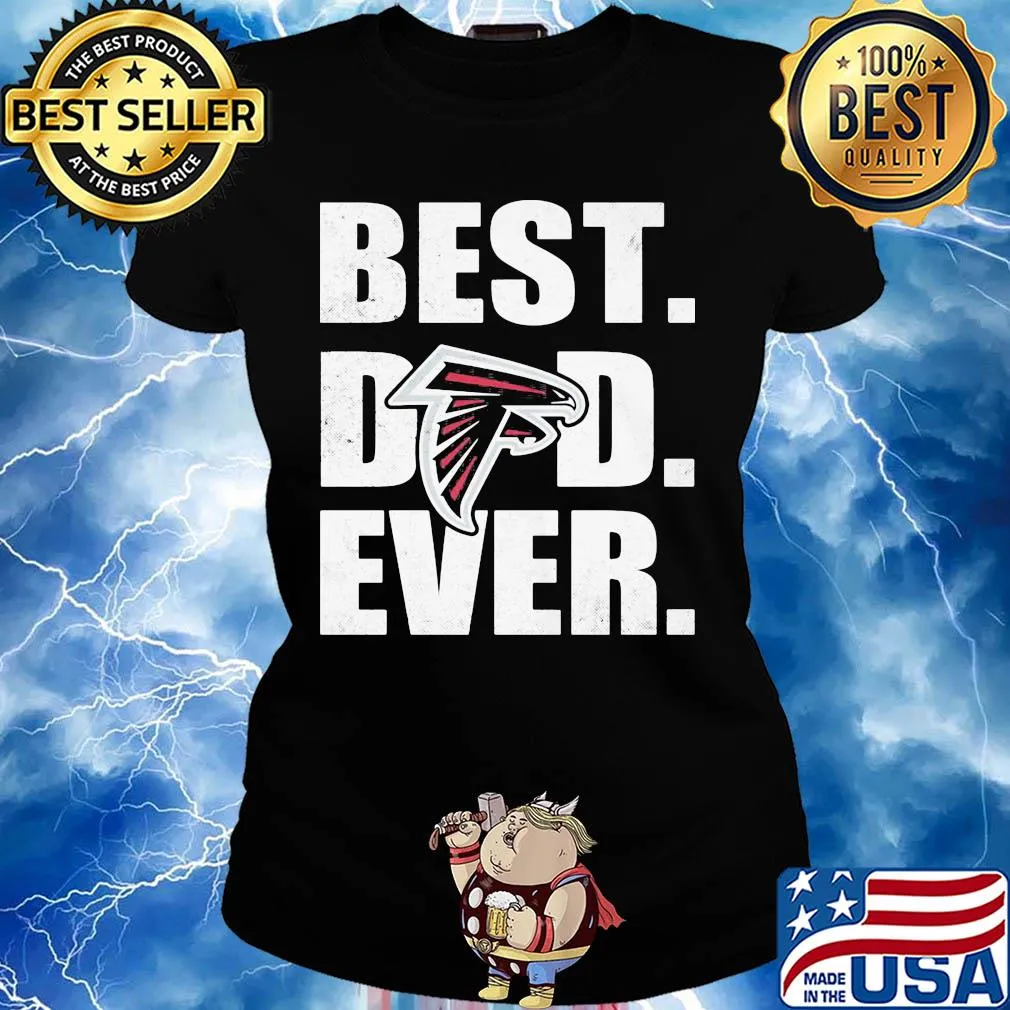 Atlanta falcons logo best dad ever happy father's day s Ladies tee