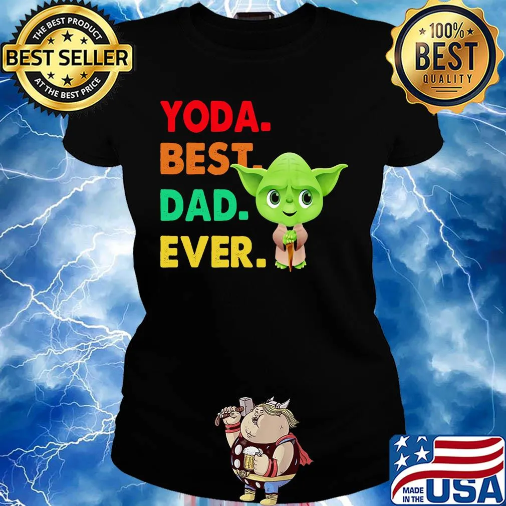 Baby Yoda best dad ever s Ladies tee