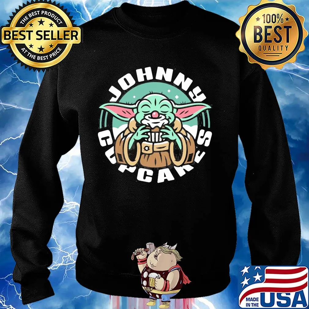 Baby Yoda eat Johnny Cupcakes s Sweater