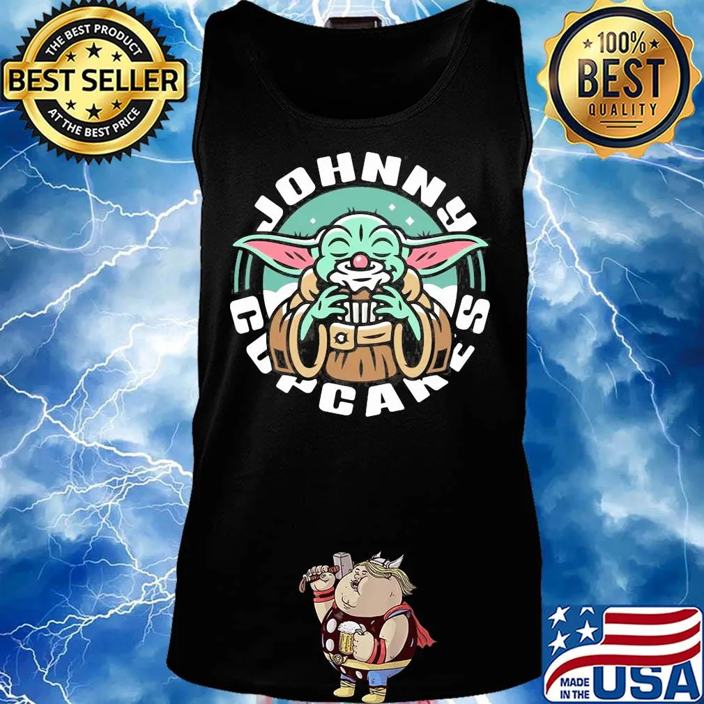 Baby Yoda eat Johnny Cupcakes s Tank top