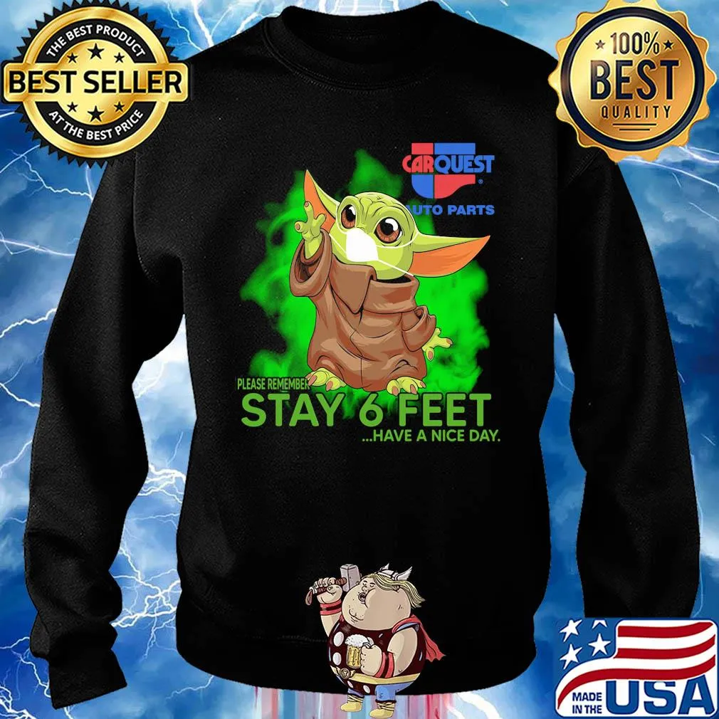 Baby Yoda face mask Carquest auto parts s Sweater