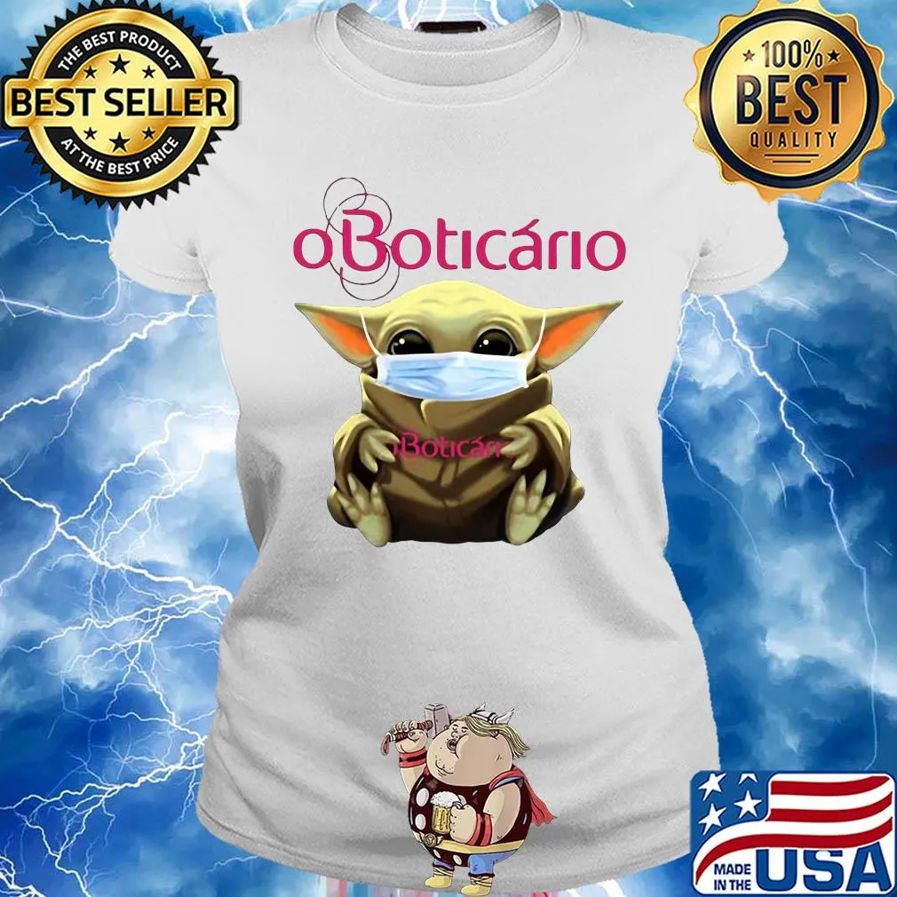 Baby Yoda hug Oboticario mask s Ladies tee
