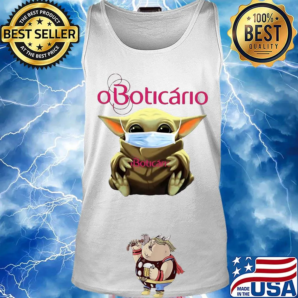 Baby Yoda hug Oboticario mask s Tank top