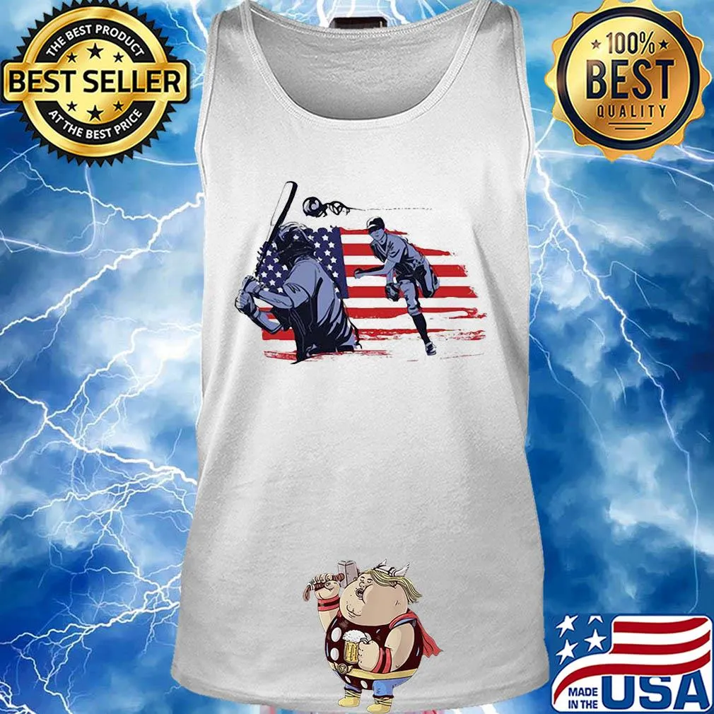 Baseball American flag veteran Independence Day s Tank top