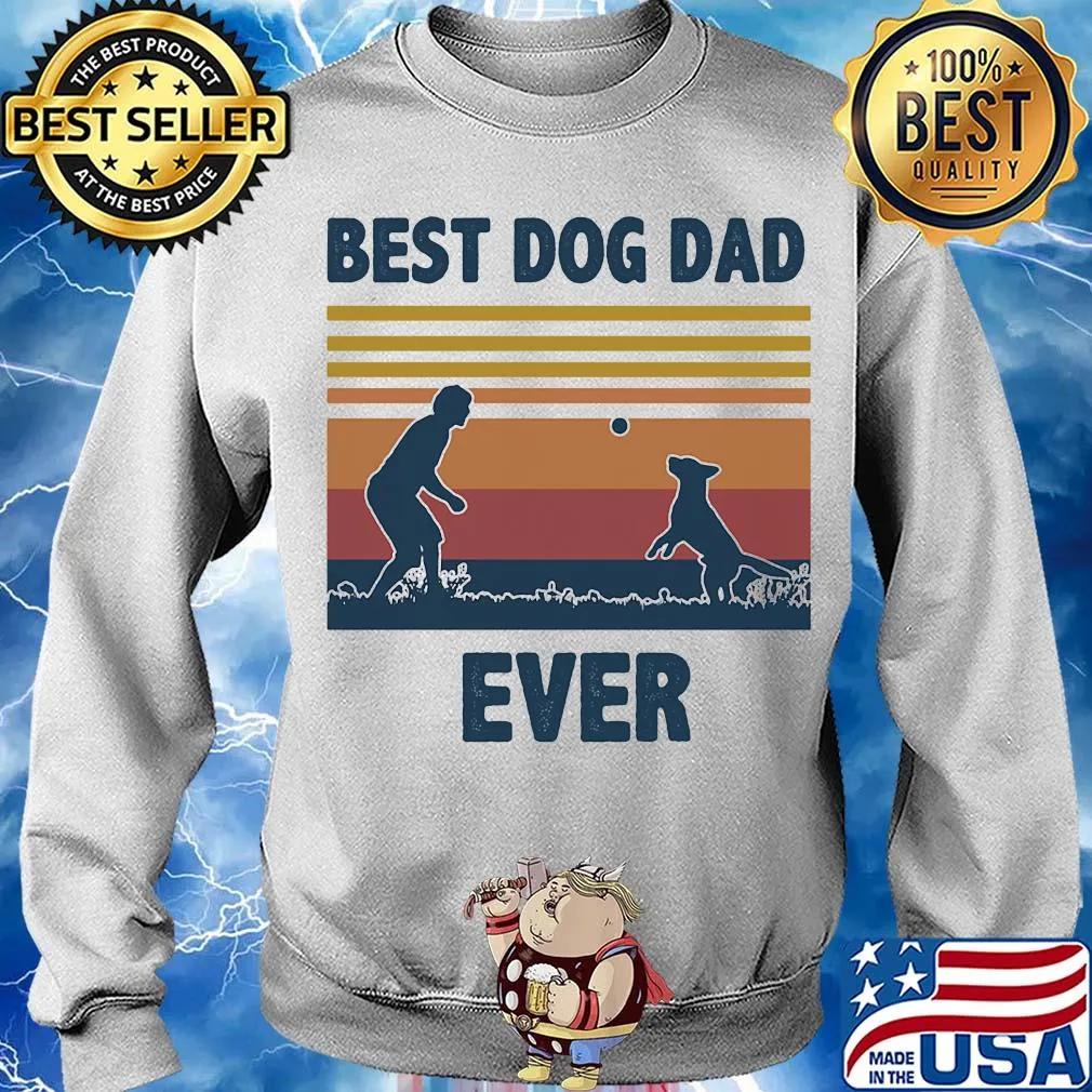 Best dog dad ever vintage s Sweater