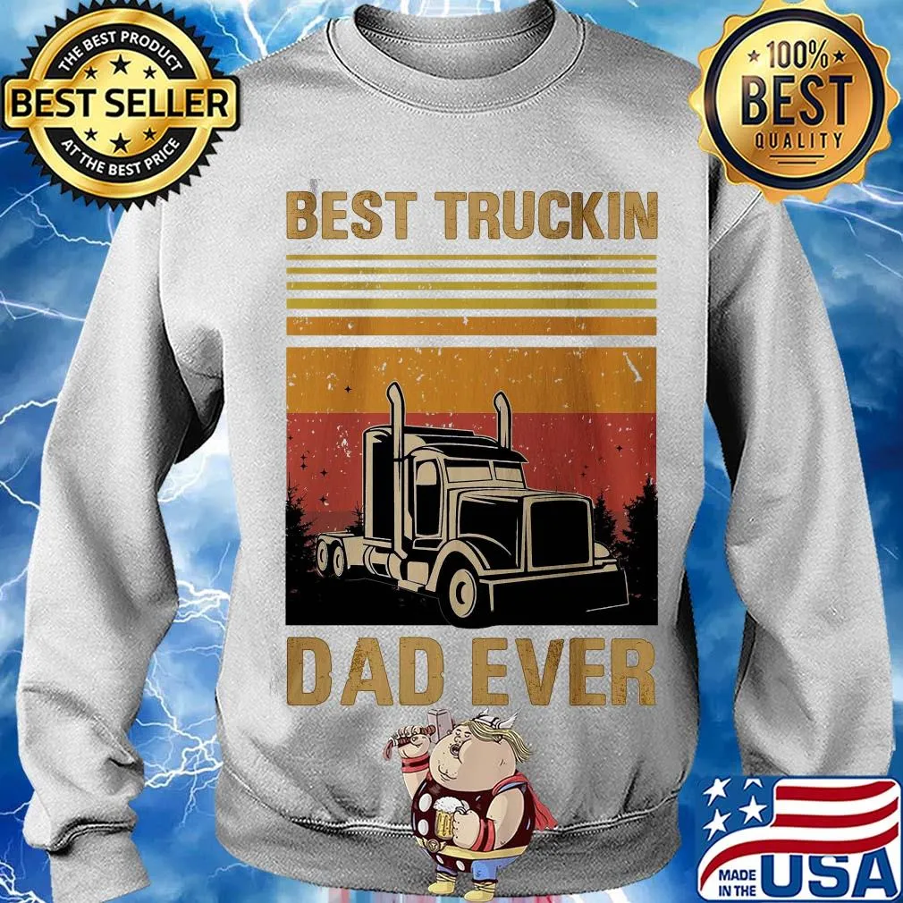 Best truckin dad ever happy father's day vintage s Sweater