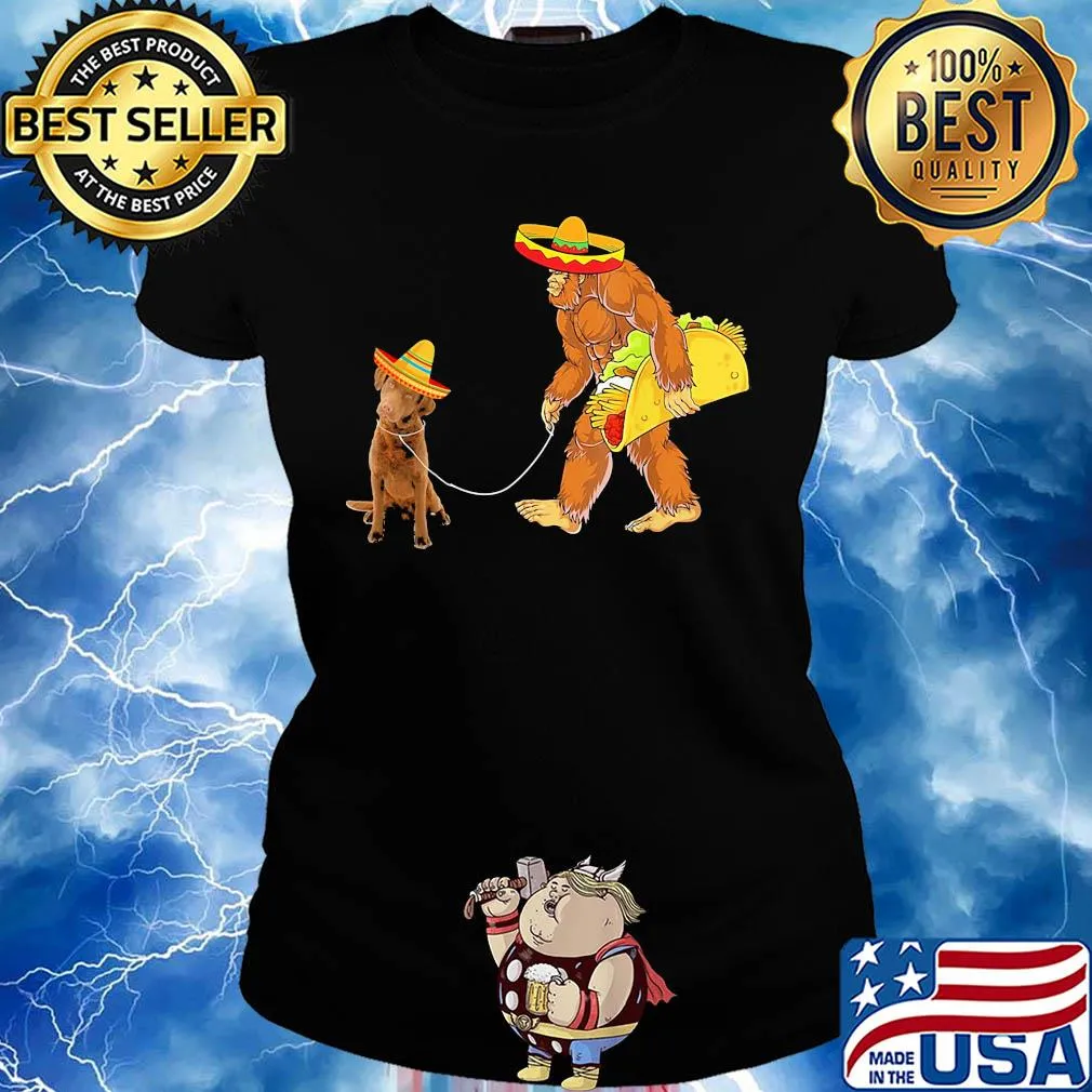 Bigfoot taco chesapeake bay retriever dog s Ladies tee
