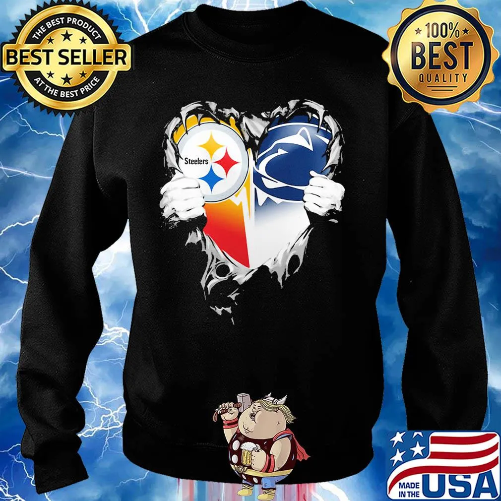 Blood inside pittsburgh steelers vs pennsylvania football heart s Sweater
