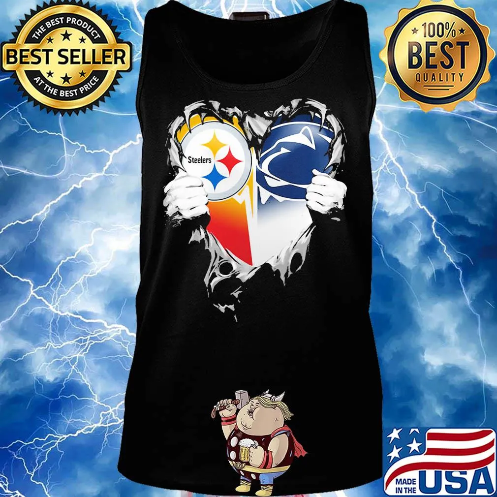 Blood inside pittsburgh steelers vs pennsylvania football heart s Tank top