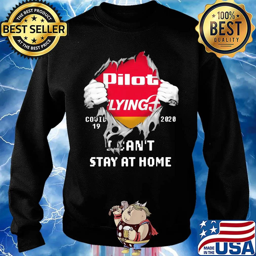 Blood insides pilot flying J covid-19 2020 I can't stay at home s Sweater