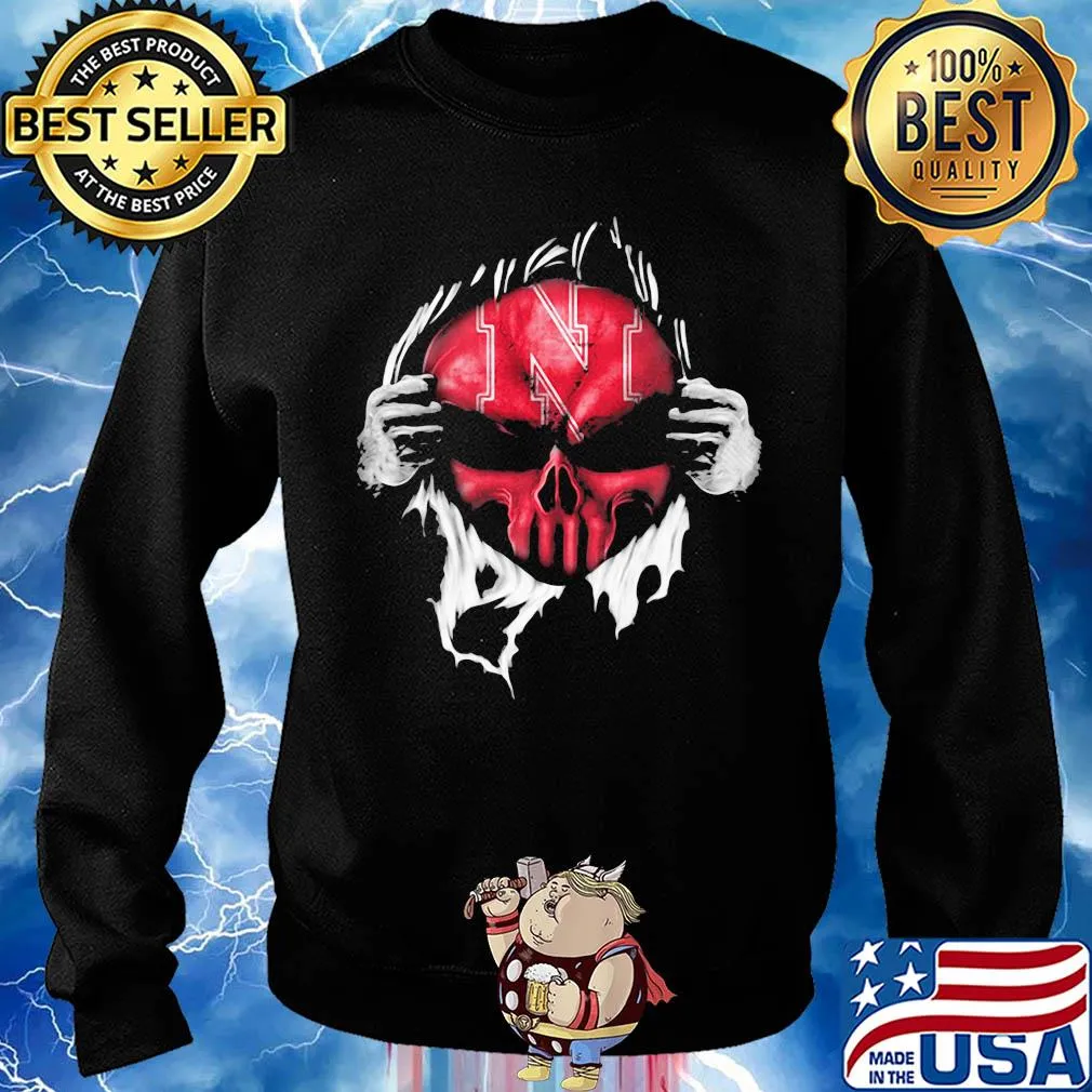Blood insides skull nebraska cornhuskers s Sweater
